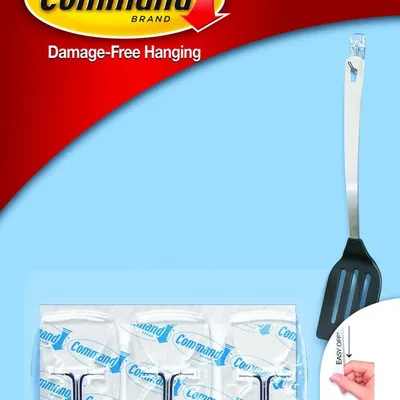 Haczyki z Metalowym Uchwytem 3szt. /Command 17067CLR