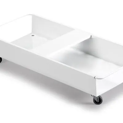 Wózek Na 2 Pojemnik 90 Litrowe Durabin Trolley For 2x90 Biały /Durable 1801669010