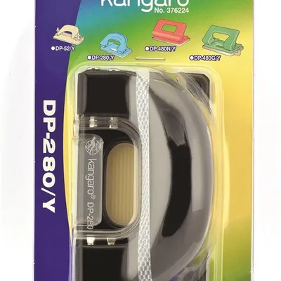 Dziurkacz Kangaro Dp-280Y Dziurkuje Do 11 Kartek Blister Czarny