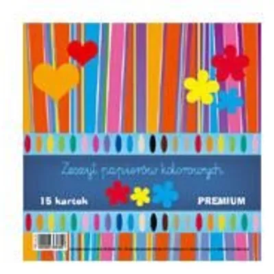 Zeszyt Papierów Kolorowych Premium A4 15k./Kreska