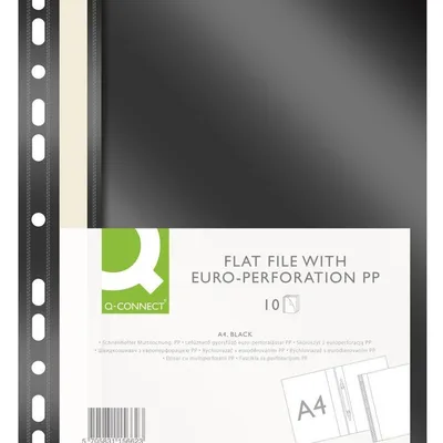 Skoroszyt A4 PP z Europ. A'10 Czarny /Q-Connect