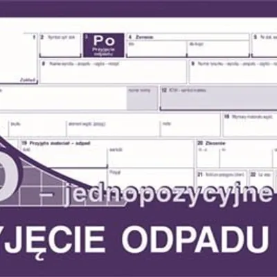 Przyjęcie Odpadu Po 1/3 A4 (1-poz.) Wielok. 384-8 /MiP