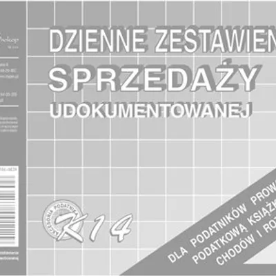 Dzienne Zestawienie Sprzedaży Udok. A6 Offset K14 /MiP