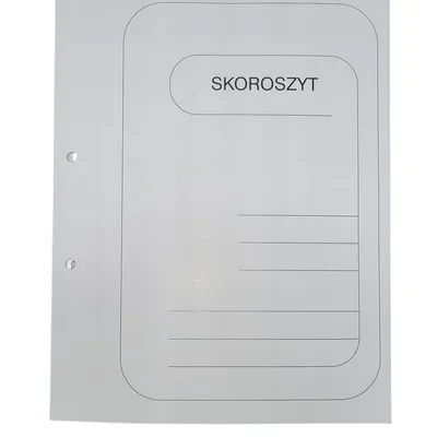 Skoroszyt Papierowy Zwykły 350g Napis "Skoroszyt" /G-r