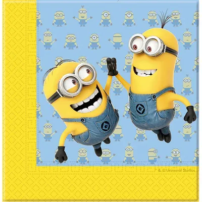 Serwetki "Lovely Minions", 33x33 cm, 20 szt. /GoDan