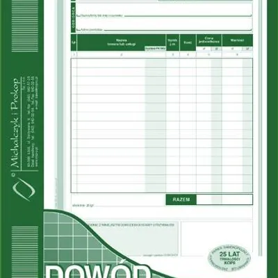 Dowód Dostawy A5 Wielok. Pion 315-3 /MiP