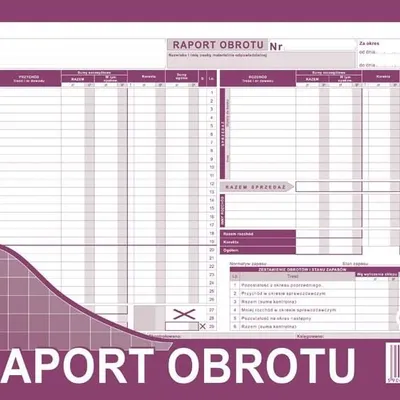 Raport Obrotu A4 Wielok. Poziom 413-1 /MiP