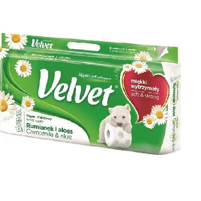 Papier Toaletowy Velvet Rumianek i Aloes 3-warstwowy