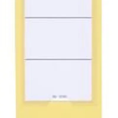 Samoprzylepna Kieszonka/Etykieta na Segregator Ordofix 60x390mm 10szt. Żółta /Durable 809004