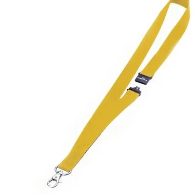 Smycz do Identyfikatorów Zapięcie 20mm Żółta /Durable 813704