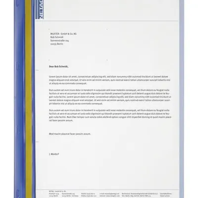 Skoroszyt Do Oprawy A4 Durabind 30 Kartek Niebieski /Durable 225006