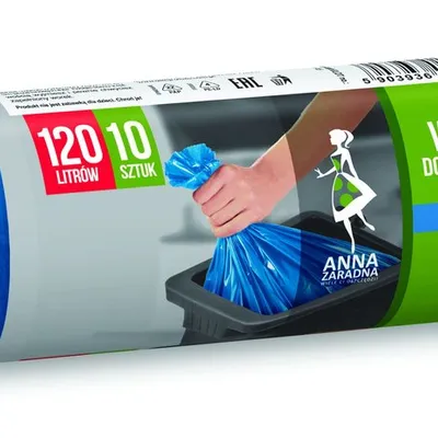 Worki Na Śmieci LDPE 120L A'10 Niebieskie do Segregacji Odpadów Papierowych /Anna Zaradna