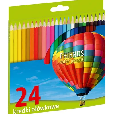 Kredki ołówkowe 24 kol. ostrz. sześciokątne UNIONL