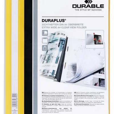 Skoroszyt Prezentacyjny A4+ Duraplus Żółty /Durable 257904