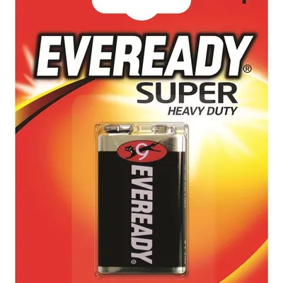 Bateria Eveready Super Heavy Duty E 6F22 9V