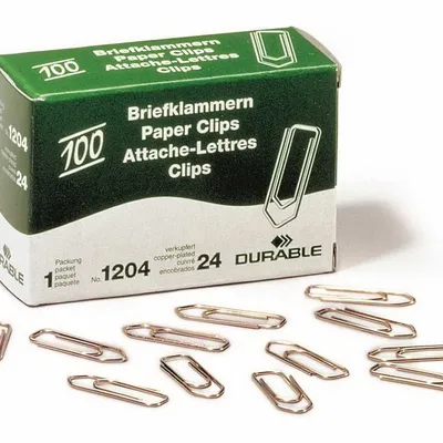 Spinacze Biurowe Miedziowane 26mm 100szt. /Durable 120424