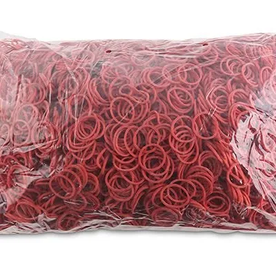 Gumki Recepturki Office Products Średnica 20mm 15X15mm 60% Kauczuku 1000G Zgrzewka Czerwone