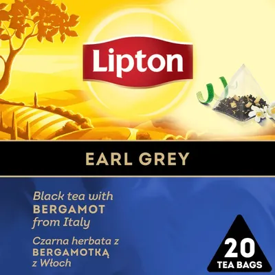 Herbata Lipton Piramidki Czarna Earl Grey 20 Torebek