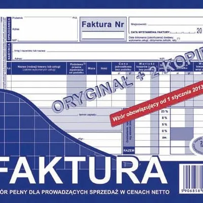 Faktura Netto A5 Oryg.+2k Poziom 103-XE /MiP