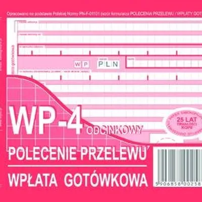 Polecenie Przel. Bank. A6 WP-4 (4-odc.) 445-5M /MiP
