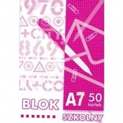 Blok Biurowy-Szkolny A7/50 Kreska