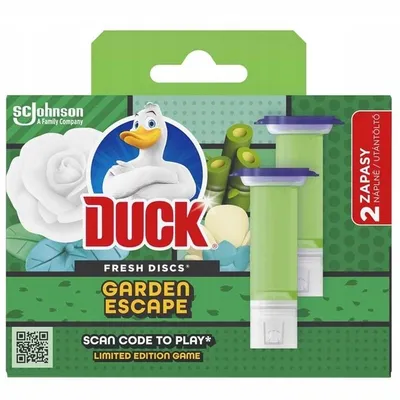 Duck Fresh Discs Garden Escape Żelowy krążek do toalety 2x36ml Zapas