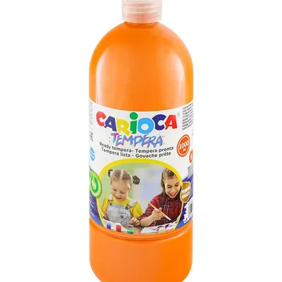 Farba Carioca tempera N 1000 ml (40430/11) pomarańczowa