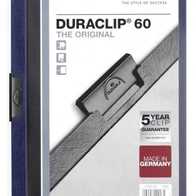 Skoroszyt z Klipem A4 PVC Duraclip 60 Kartek Ciemnygranatowy /Durable 220928