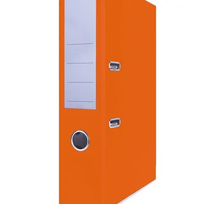 Segregator A4/75 Pomarańczoy Okuty /Basic