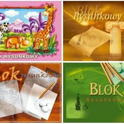 Blok Rysunkowy Premium A3 20k 100g Biały /Kreska