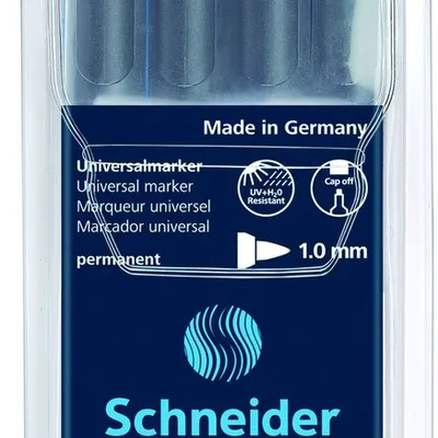 Zestaw Foliopisów Permanentnych Schneider Maxx 224 M 10 mm 4 Szt. Miks Kolorów