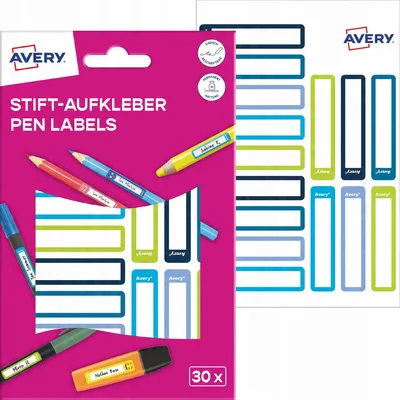 Naklejki na Przybory do Pisania A'30 RESMI30G /Avery