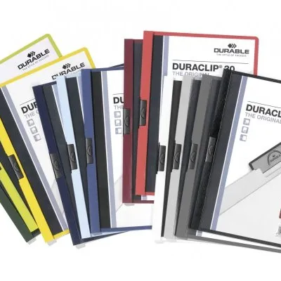 Skoroszyt z Klipem A4 PVC Duraclip 30 Kartek Mix Kolorów /Durable 220000