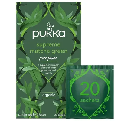 Herbata Pukka Supreme Matcha Green 20 Kopert