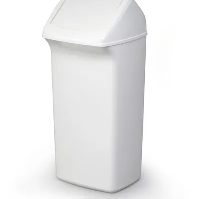 Kosz Na Śmieci z Uchylaną Pokrywką Durabin Flip Square 40 Litrowy Biały /Durable 1809798010