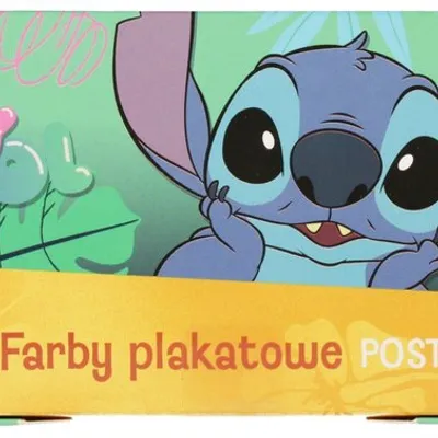 Farby Plakatowe 12kol 20ml Disney Stitch /St.Majewski