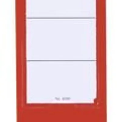 Samoprzylepna Kieszonka/Etykieta na Segregator Ordofix 60x390mm 10szt. Czerwona /Durable 809003
