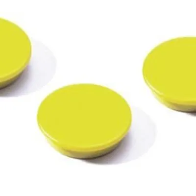 Magnesy Do Tablic 32mm 4szt. Żółty /Durable 470304