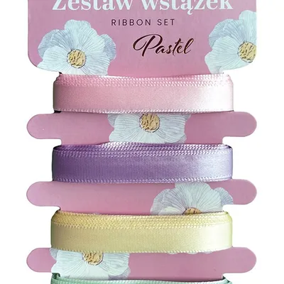 Zestaw Wstążek 4x2m Mix Pastel /Interdruk
