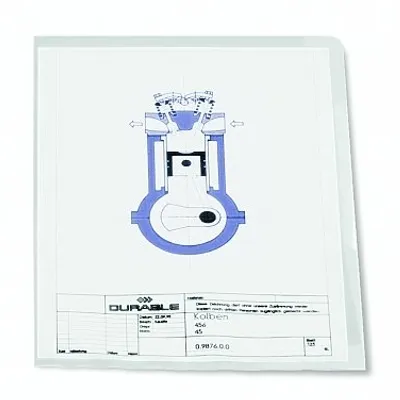 Obwoluta L PP A4 0,12mm 100szt. Przezroczysta /Durable 233719