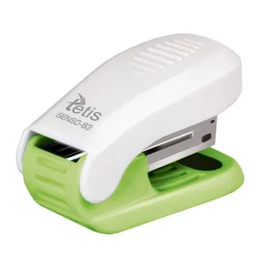 Zszywacz Tetis Senso 83 12k Mini Biało-Zielony