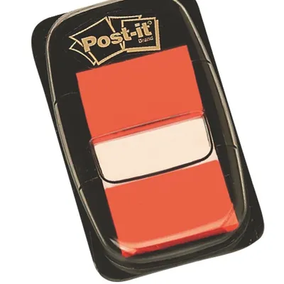 Zakładki Indeks. PP 25,4x43,2 A'50 680-4 Pomarańczowe /Post-it