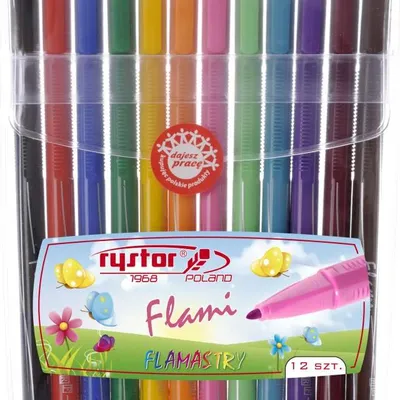 Flamastry Flami 12 kol. Etui /Rystor