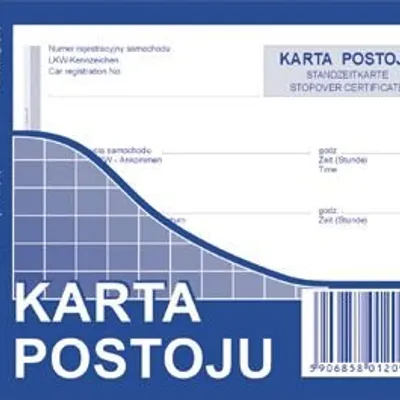 Karta Postoju A6 Offset 814-5 /MiP