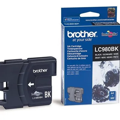 Brother LC980BK DCP-145C/165C/195C/MFC-250/290 Czarny (Oryg.)