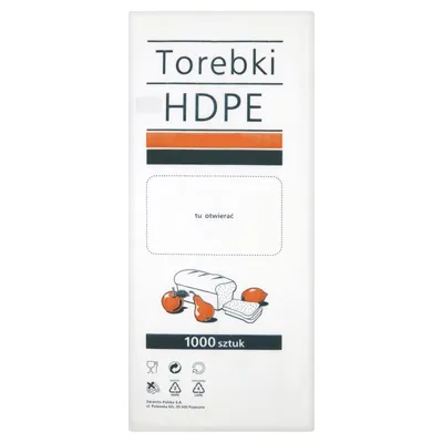 Woreczki HDPE 10/4/30 (Poniżej 15mic) A'1000 /Sarantis