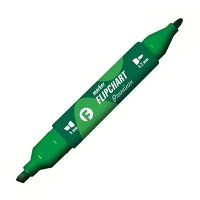 Marker Flipchart Tetis 2-Końc. Zielony KM503-Z2