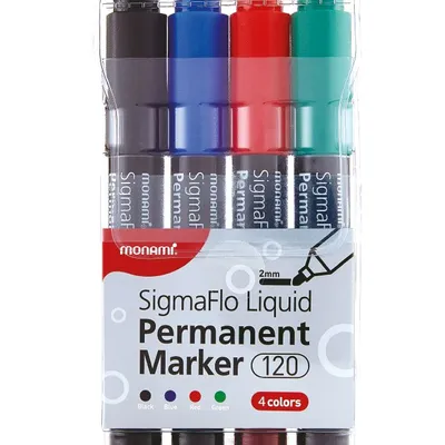 Marker permanentny SigmaFlo B 120 4 kol. MonAmi (2080134701)