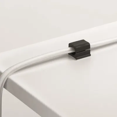Cavoline Clip Pro 2 Samoprzylepny grafitowy uchwyt na dwa kable elektryczne 4 szt. / Durable