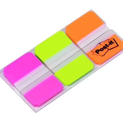 Zakładki Indeksujące Post-It Do Archiwizacji (686-Pgoeu) Pp Silne 38X25Mm 3X22 Kart. Mix Kolorów